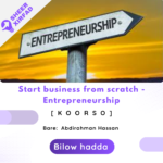 Start business from scratch – Entrepreneurship